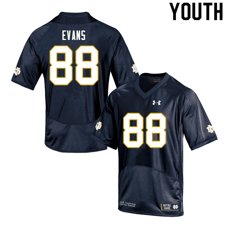 Youth #88 Mitchell Evans Notre Dame Fighting Irish College Football Jerseys Sale-Navy - Click Image to Close